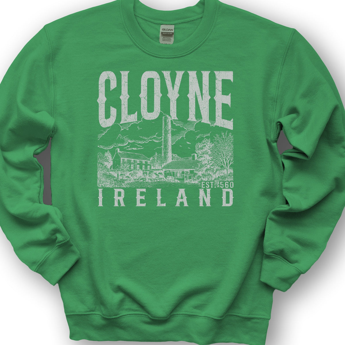 Cloyne Ireland Sketch Sweatshirt - Irish Green