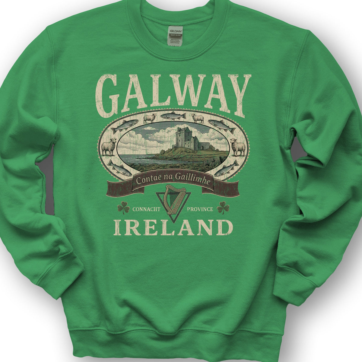 County Galway Heritage Sweatshirt - Irish Green