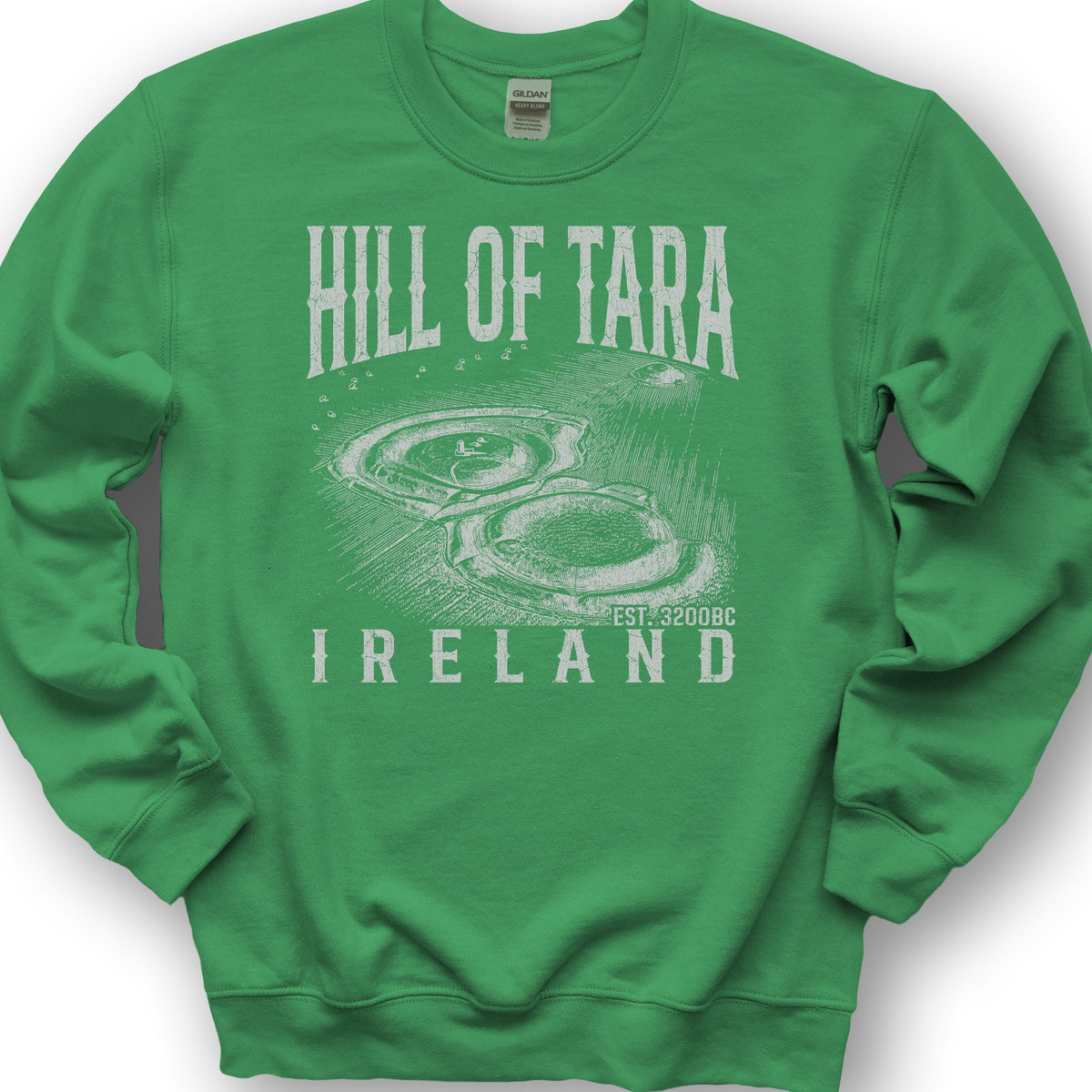 Hill of Tara Ireland Sweatshirt - Irish Green