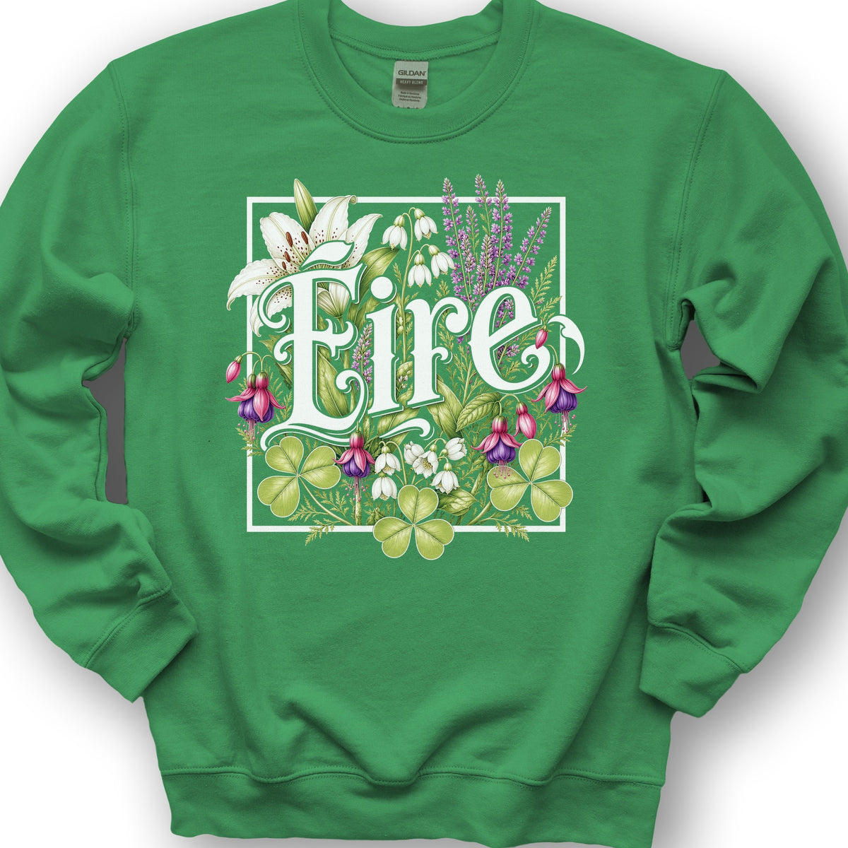 Eire Floral Sweatshirt - Irish Green
