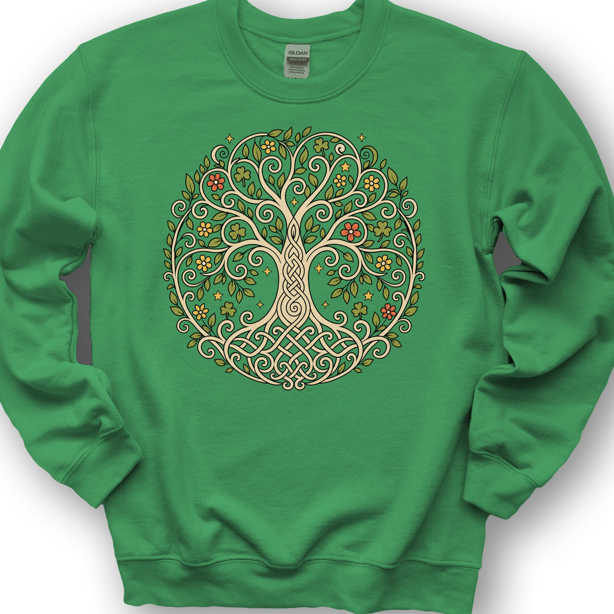 Celtic Tree of Life Sweatshirt - Irish Green