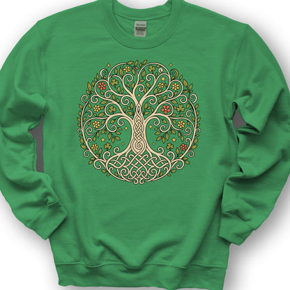 Celtic Tree of Life Sweatshirt - Irish Green