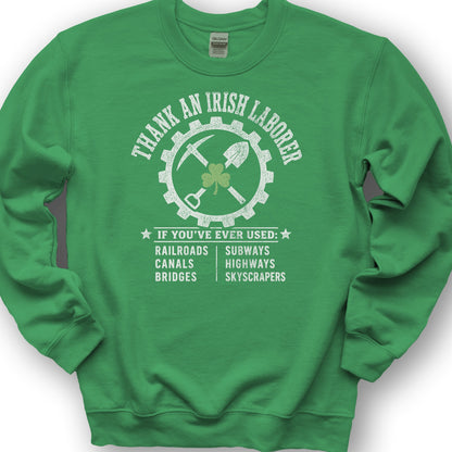 Irish Laborer Sweatshirt - Irish Green