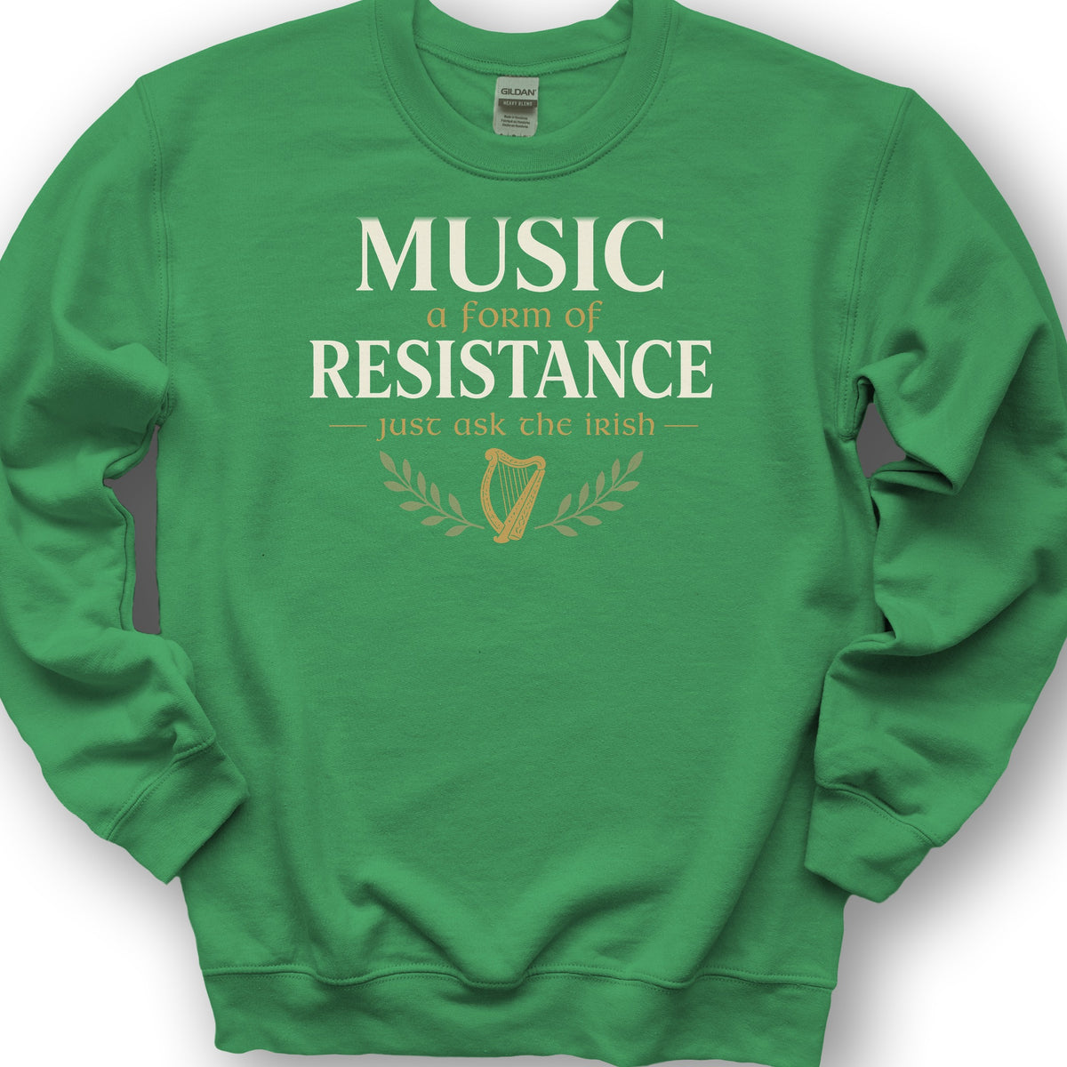 Music Resistance Irish Sweatshirt - Irish Green