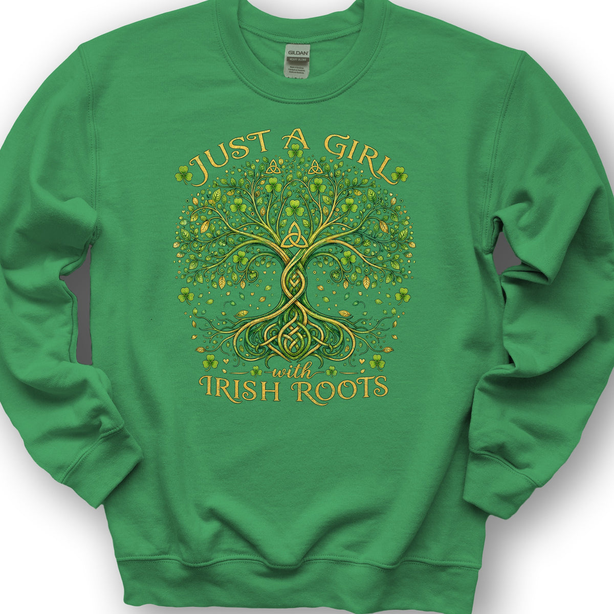 Irish Roots Girl Sweatshirt - Irish Green