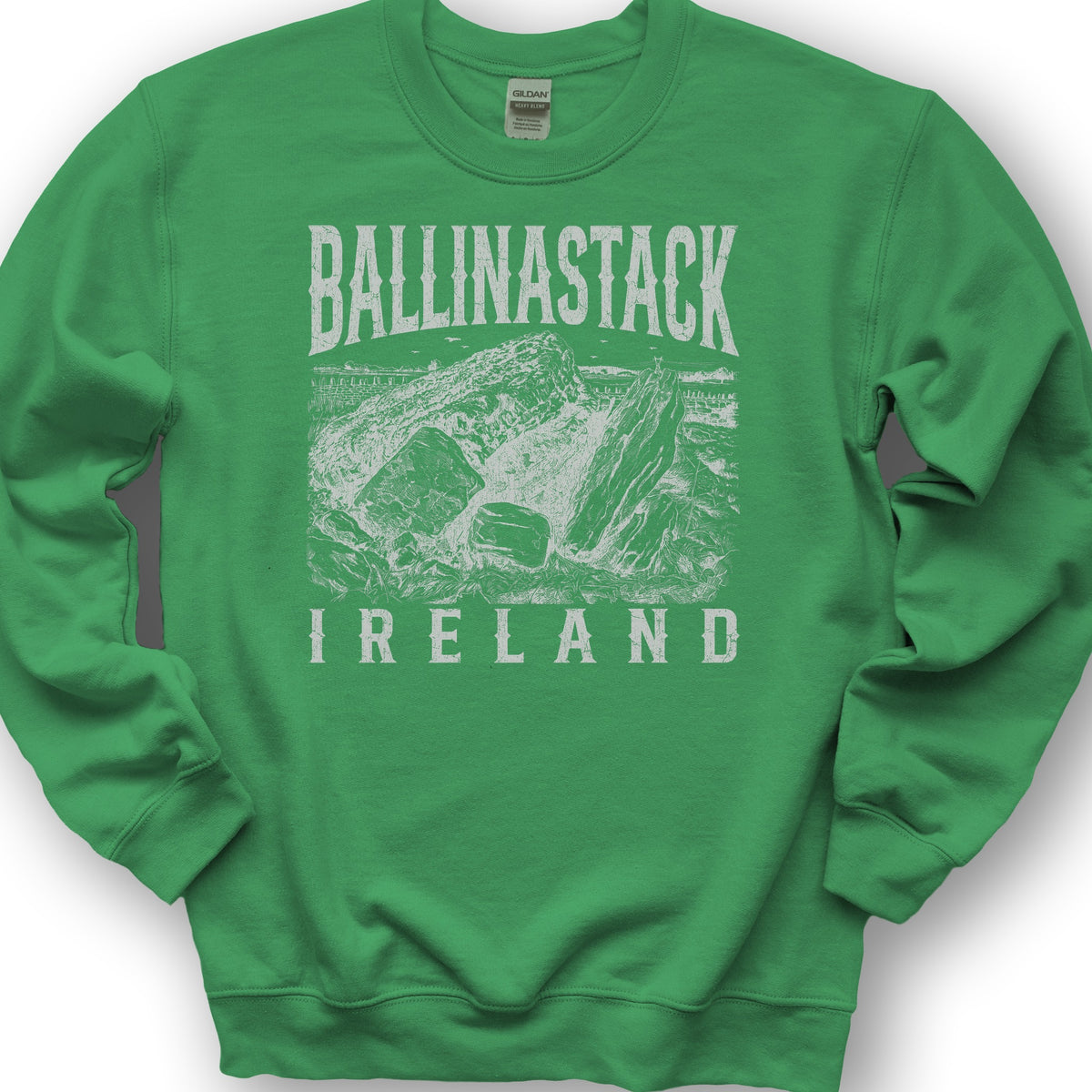 Ballinastack Ireland Sketch Sweatshirt - Irish Green