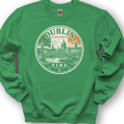 Dublin Badge Sweatshirt - Irish Green