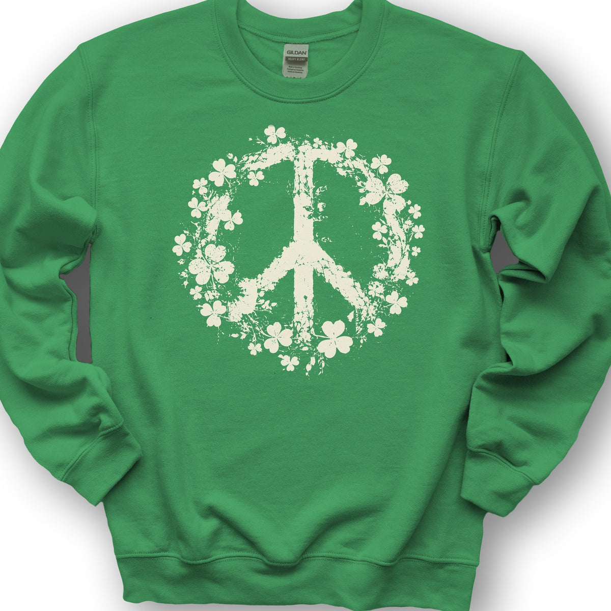 Shamrock Peace Sweatshirt - Irish Green