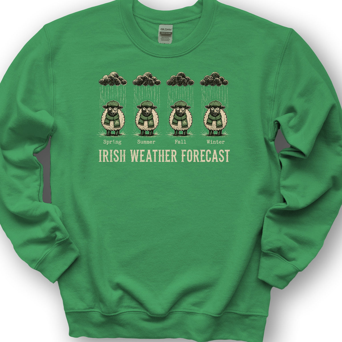 Irish Weather Forecast Sweatshirt - Irish Green
