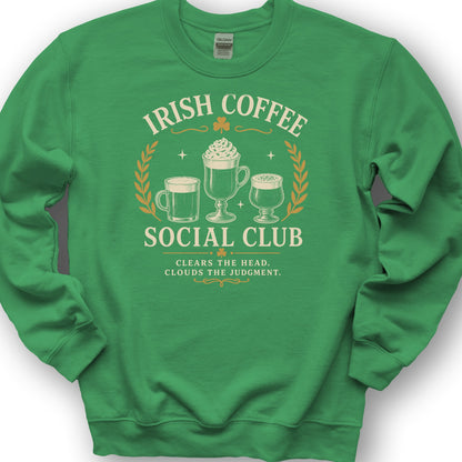 Irish Coffee Social Club Sweatshirt - Irish Green