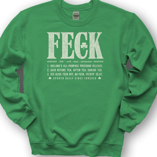 Feck Definition Sweatshirt - Irish Green