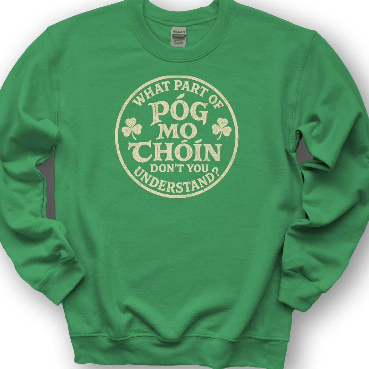 Pog Mo Thoin Badge Sweatshirt - Irish Green