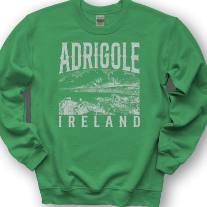 Adrigole Ireland Sketch Sweatshirt - Irish Green