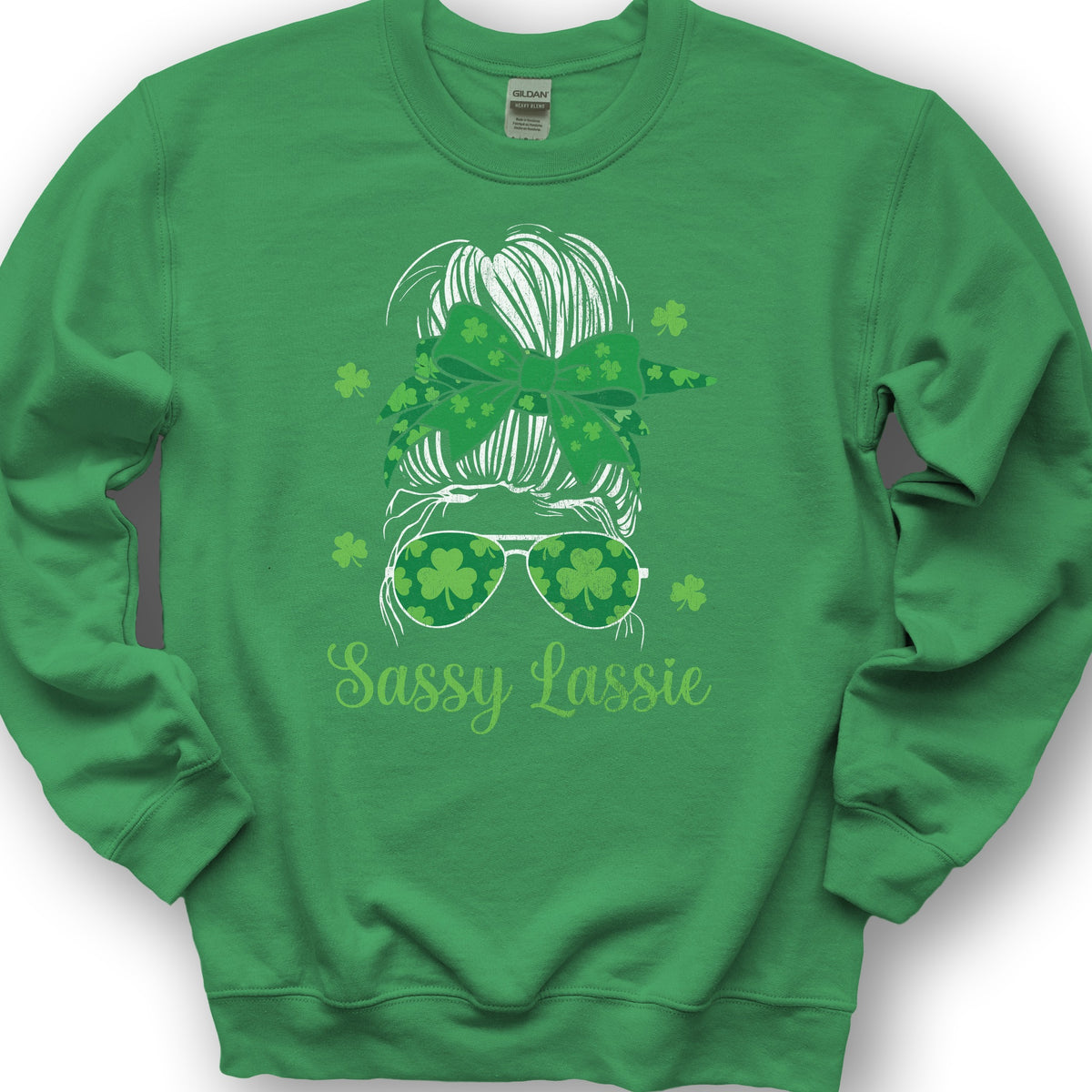 Irish Sassy Lassy Sweatshirt - Irish Green