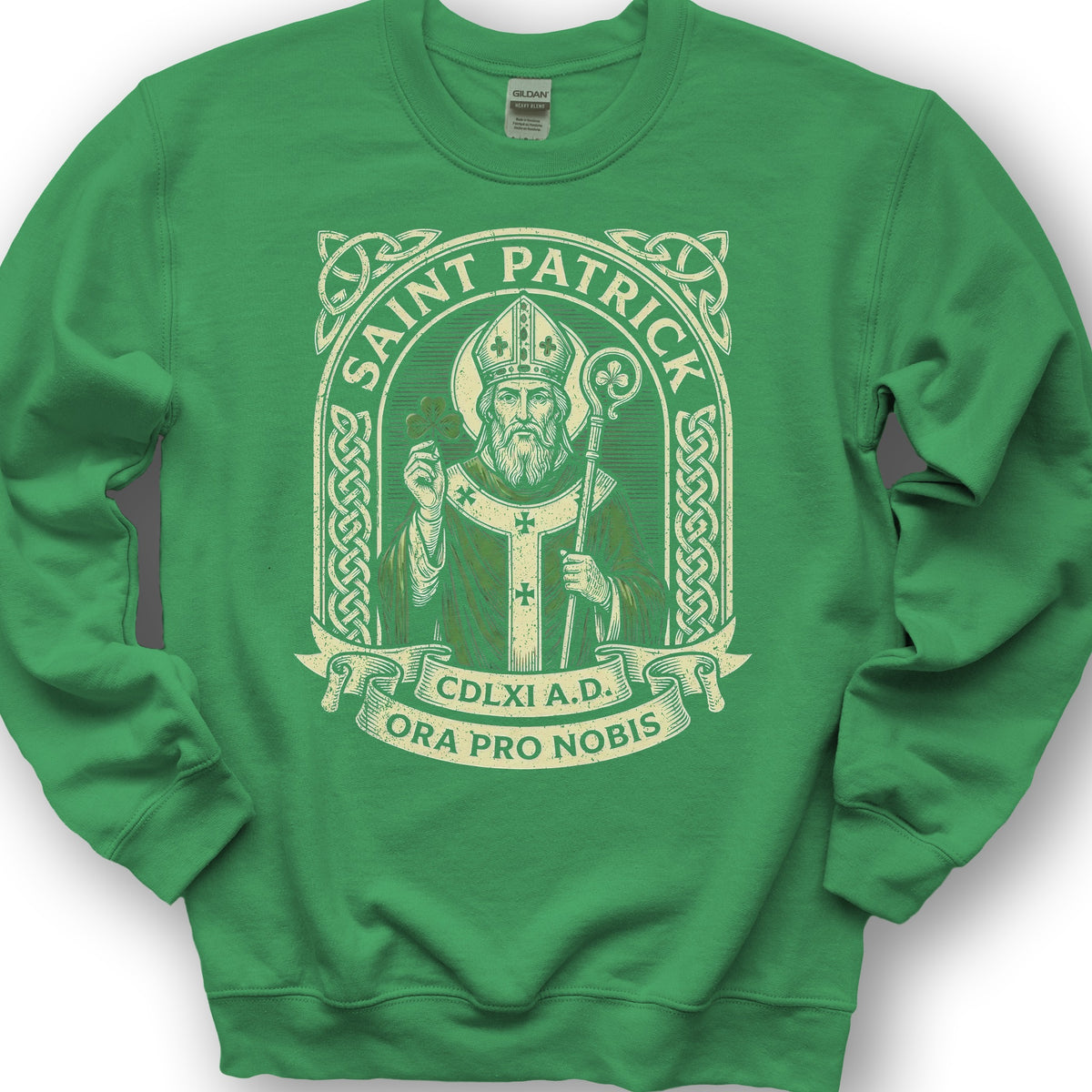 Saint Patrick Ora Pro Nobis Sweatshirt - Irish Green