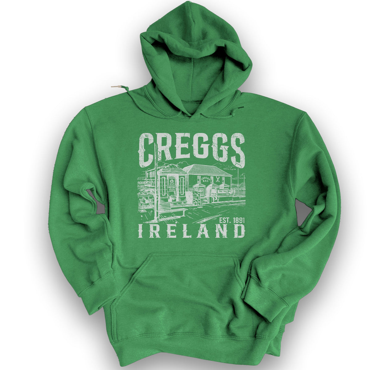 Creggs Ireland Hoodie - Irish Green