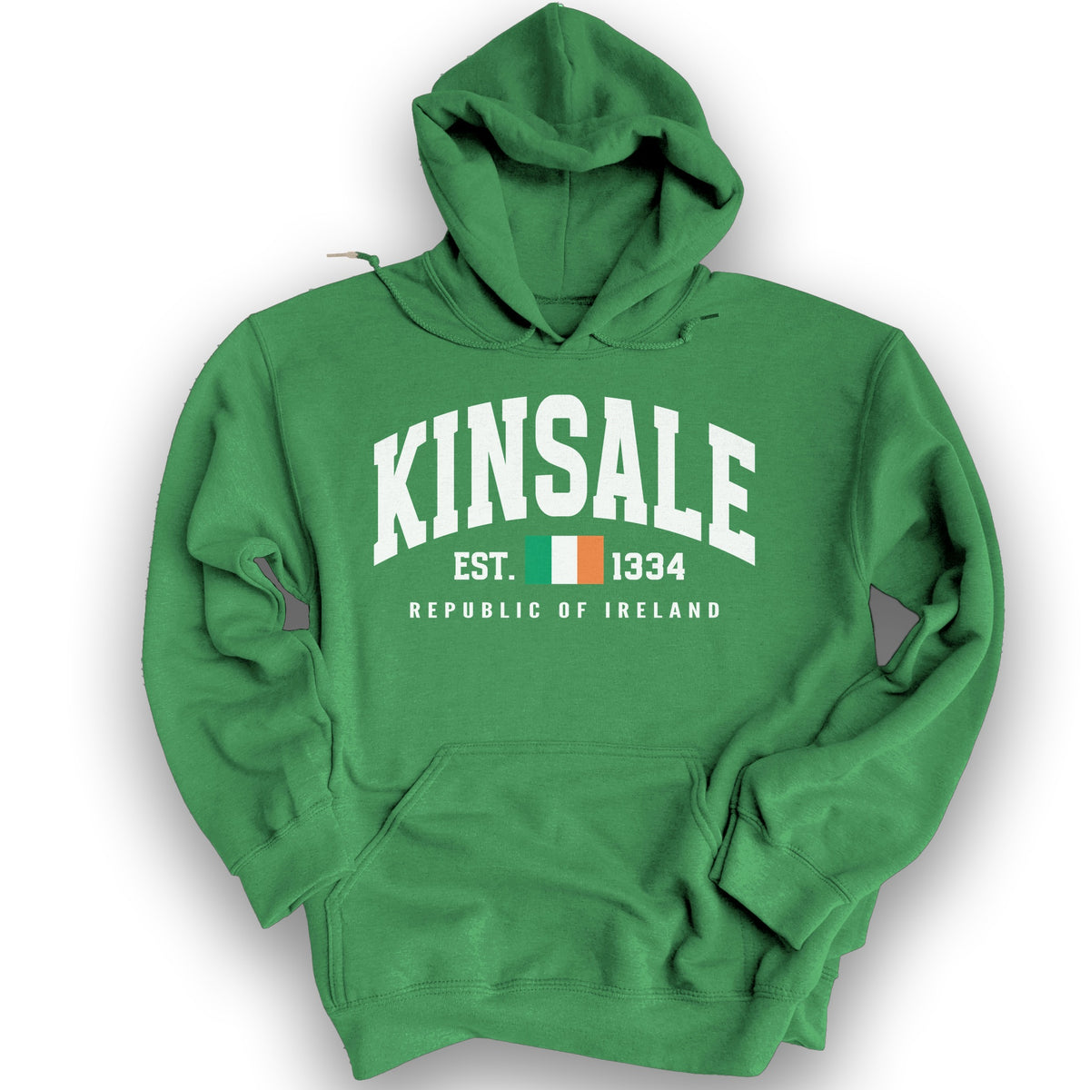 Kinsale Varsity Flag Hoodie - Irish Green