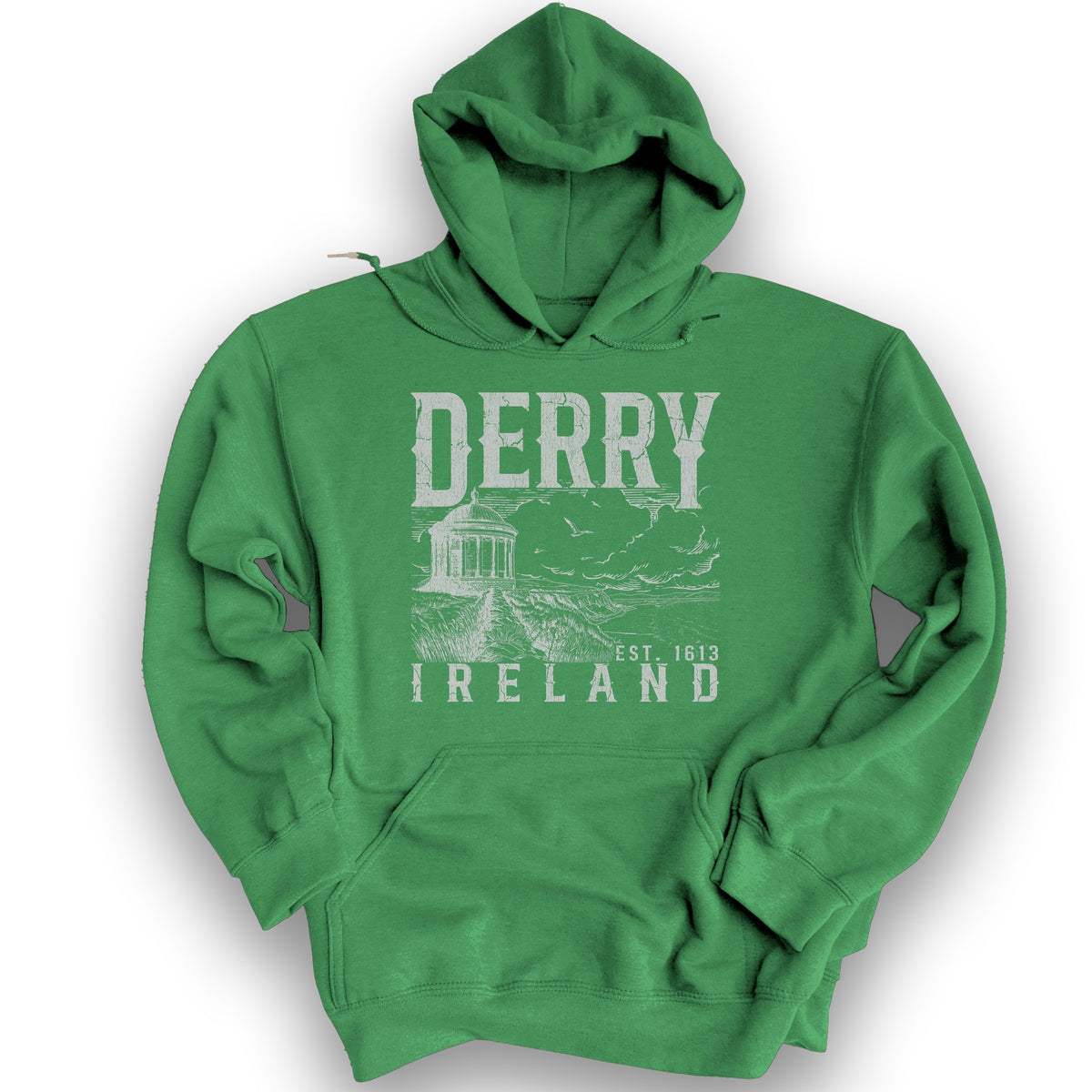 Derry Ireland Hoodie - Irish Green