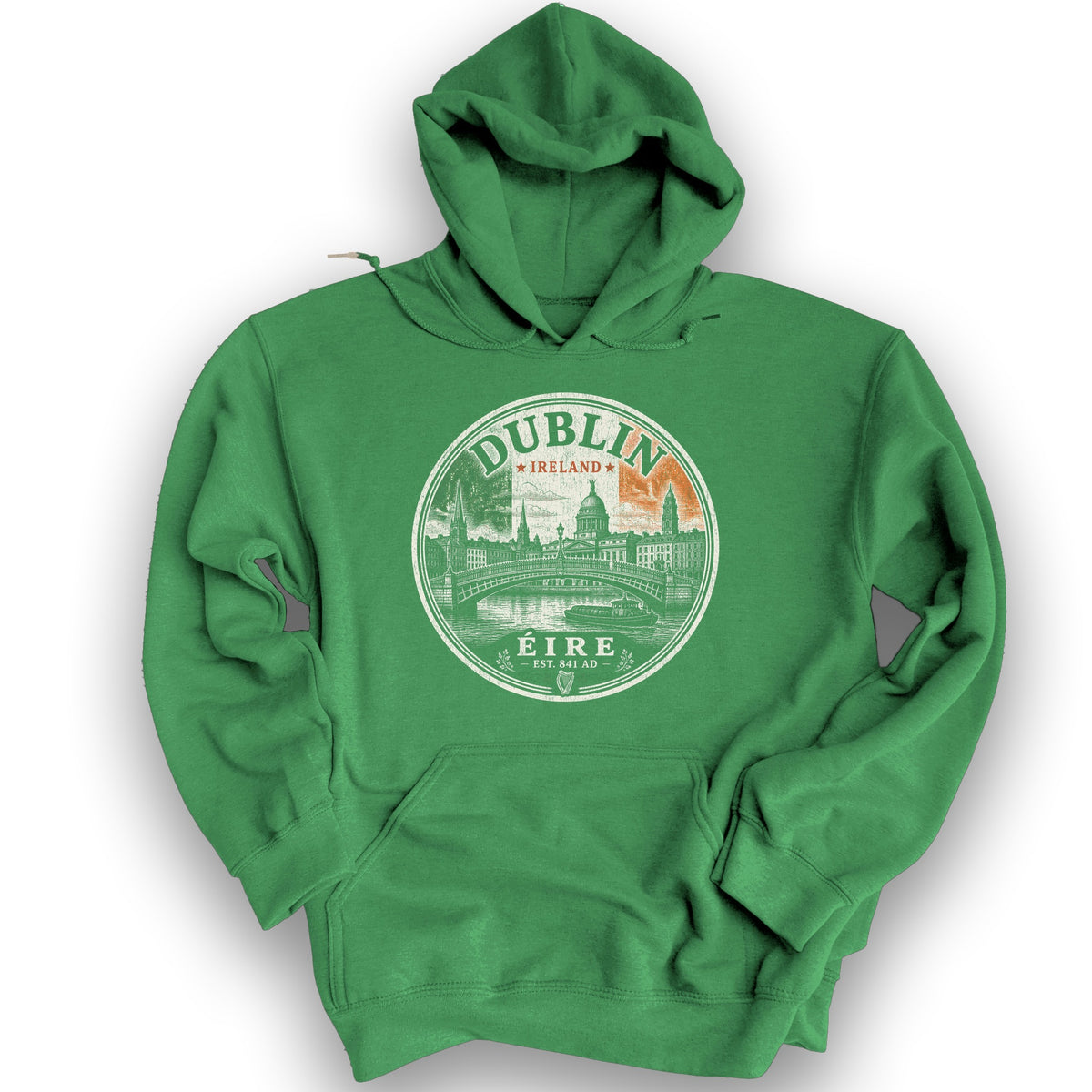 Dublin Badge Hoodie - Irish Green