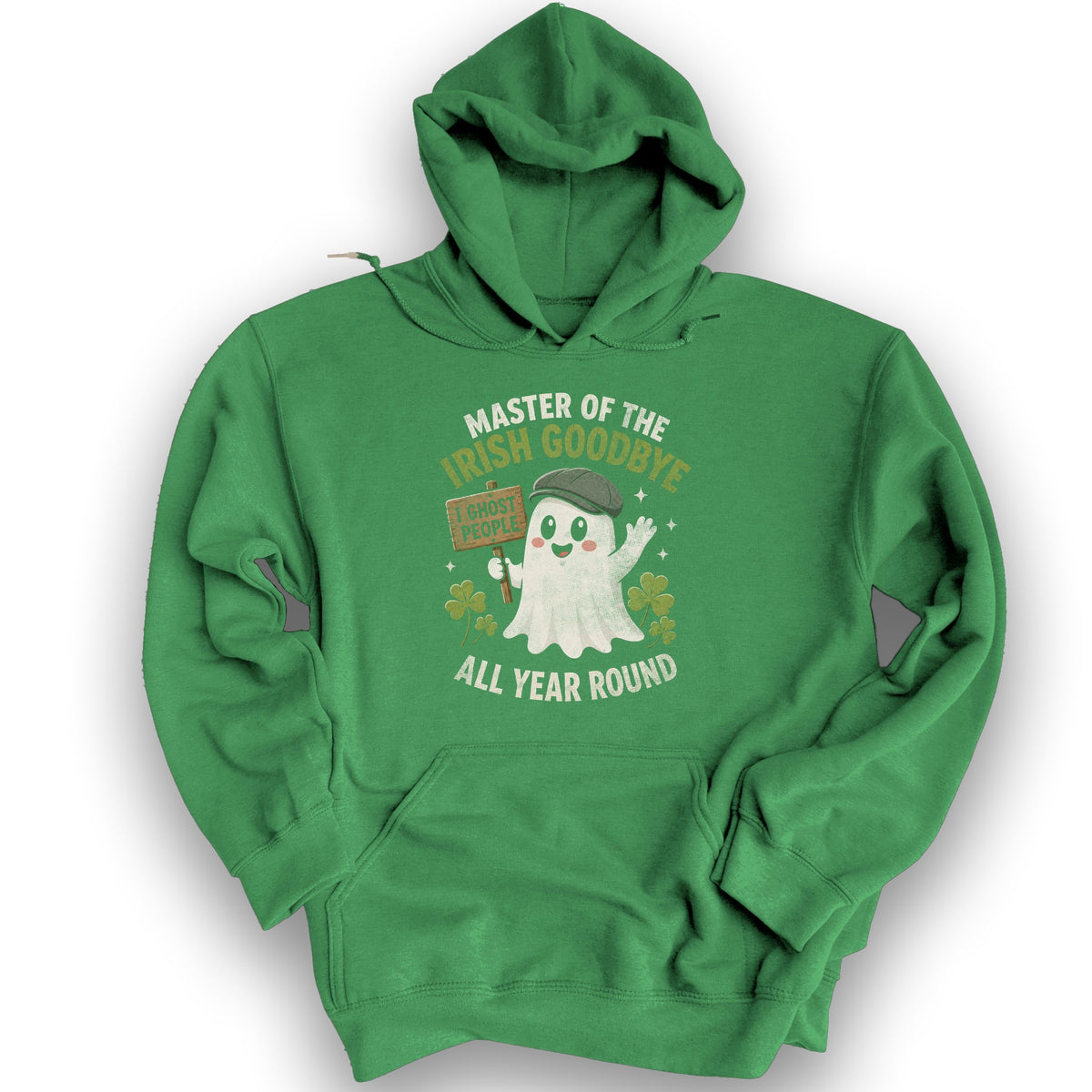 Irish Goodbye Ghost Hoodie - Irish Green