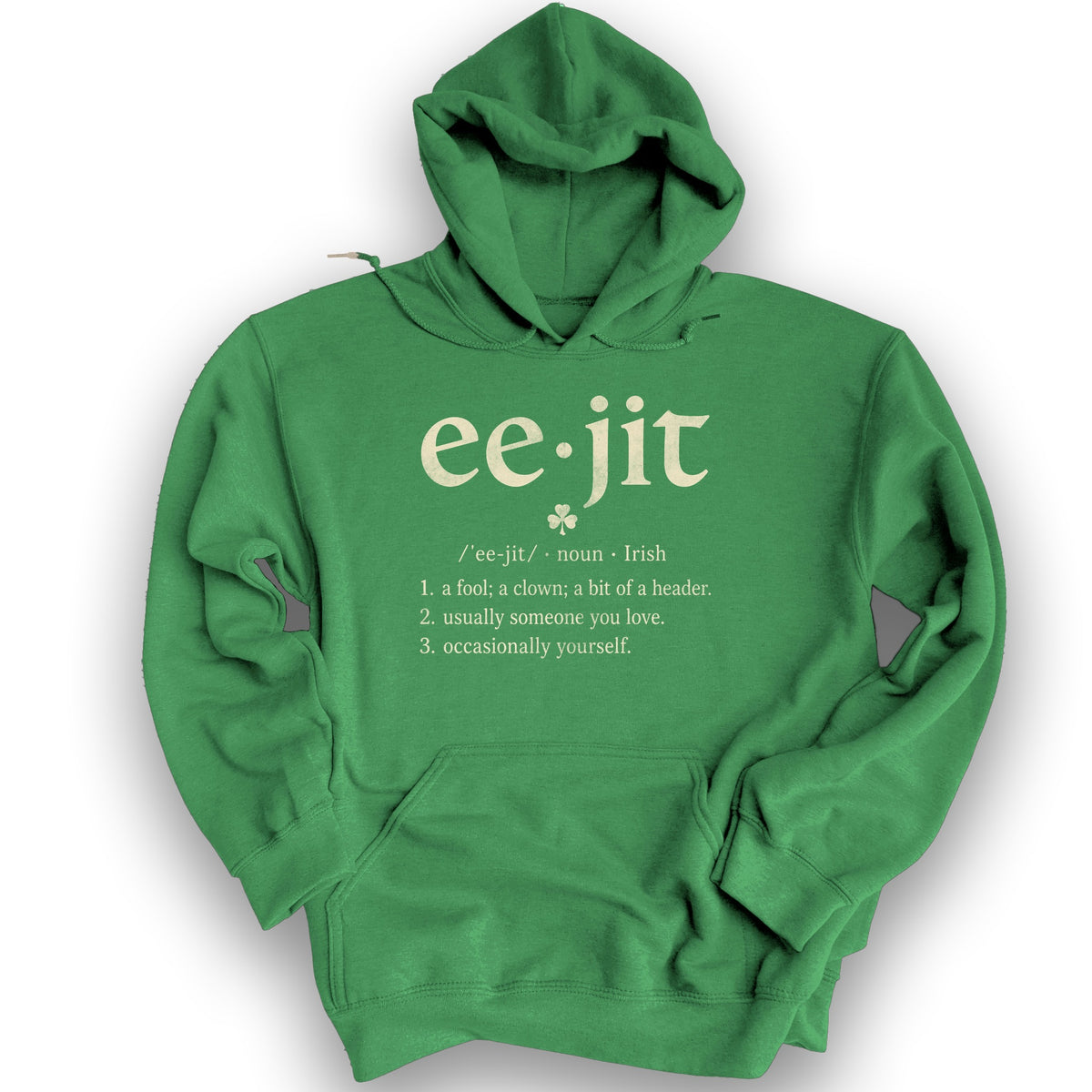 Eejit Definition Hoodie - Irish Green