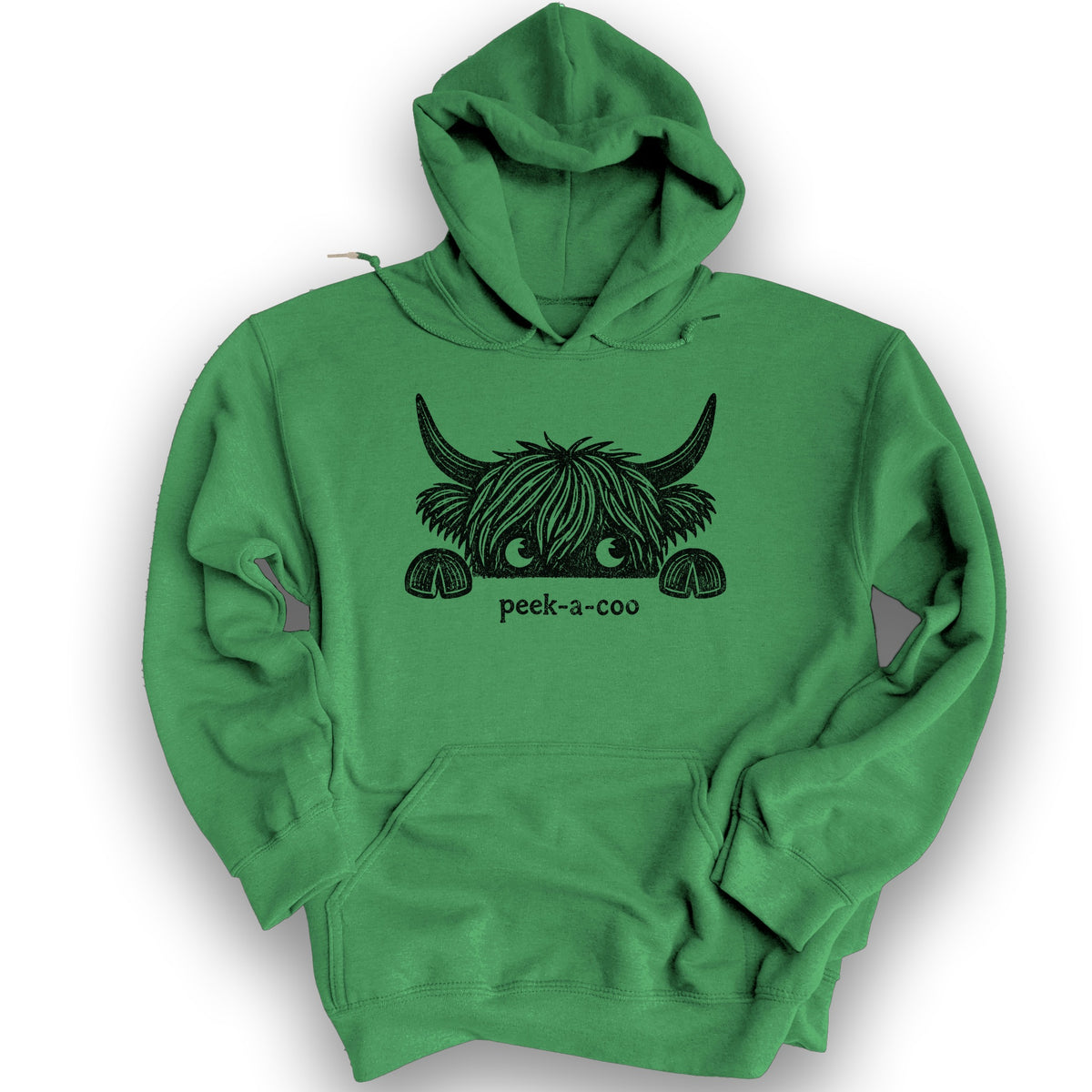 Peek-A-Coo Hoodie - Irish Green