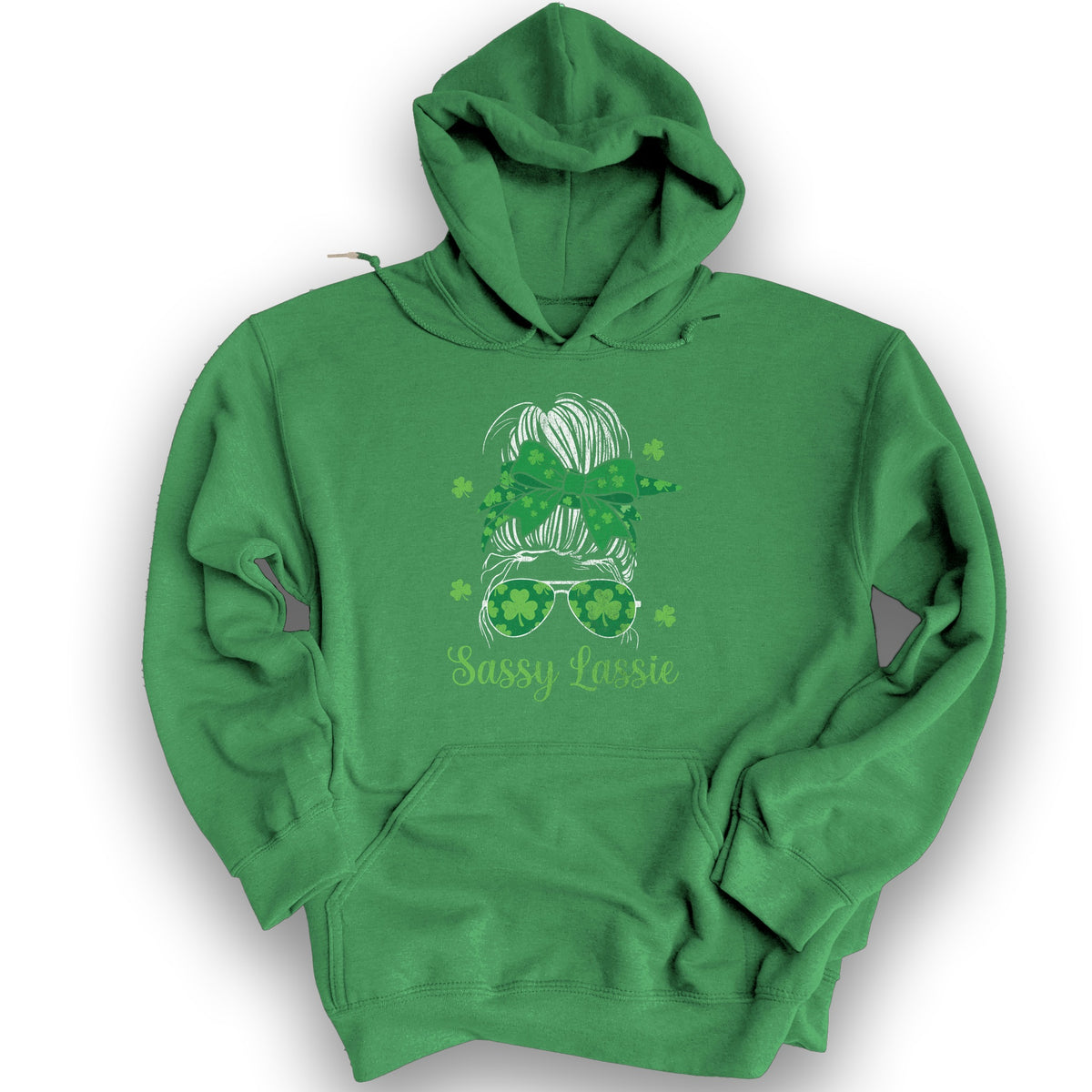 Irish Sassy Lassy Hoodie - Irish Green