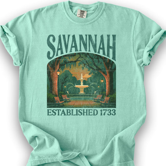 Savannah Georgia "Big and Bold" T-Shirt - Island Reef