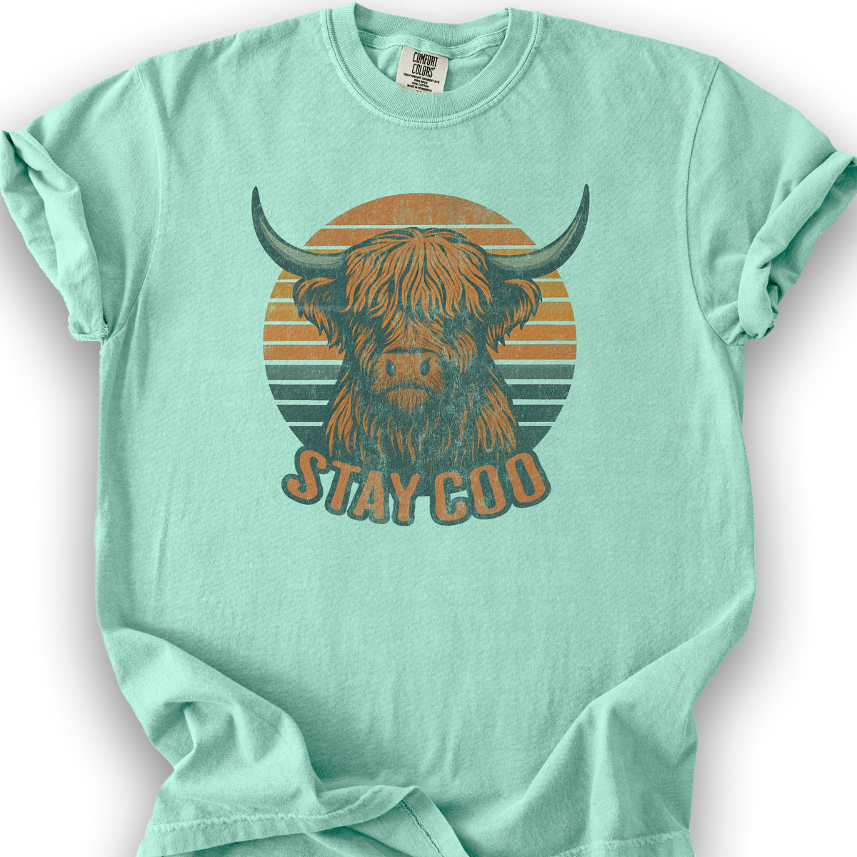 Highland Cow "Stay Coo" T-Shirt - Island Reef