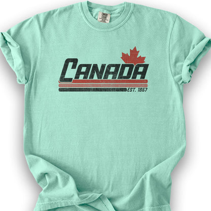 Canada Retro Stripe T-shirt - Island Reef