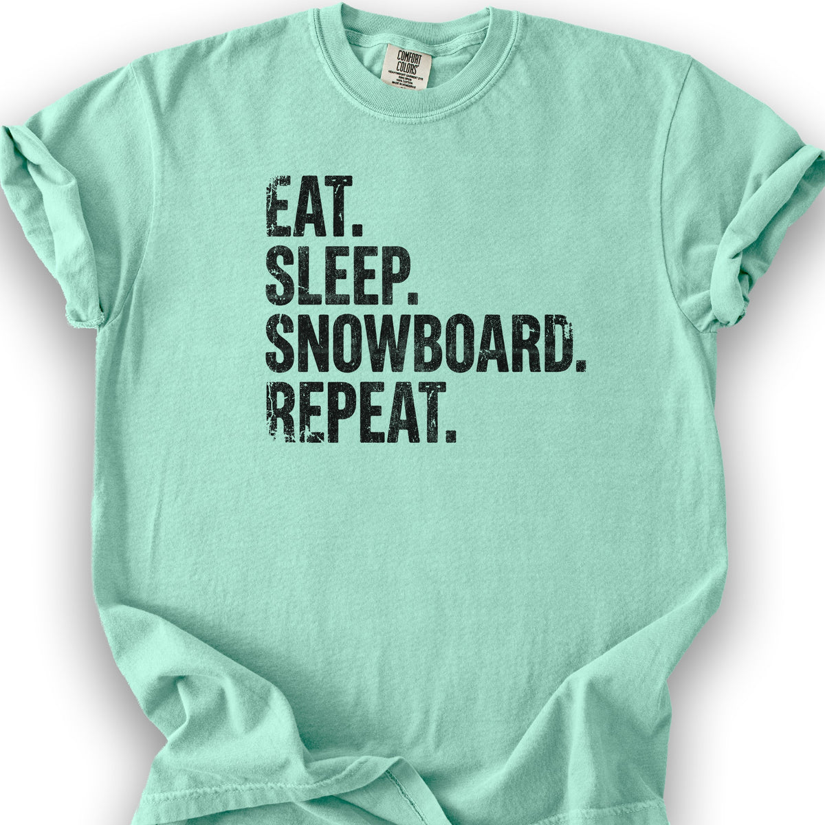 Eat Sleep Snowboard T-shirt - Island Reef