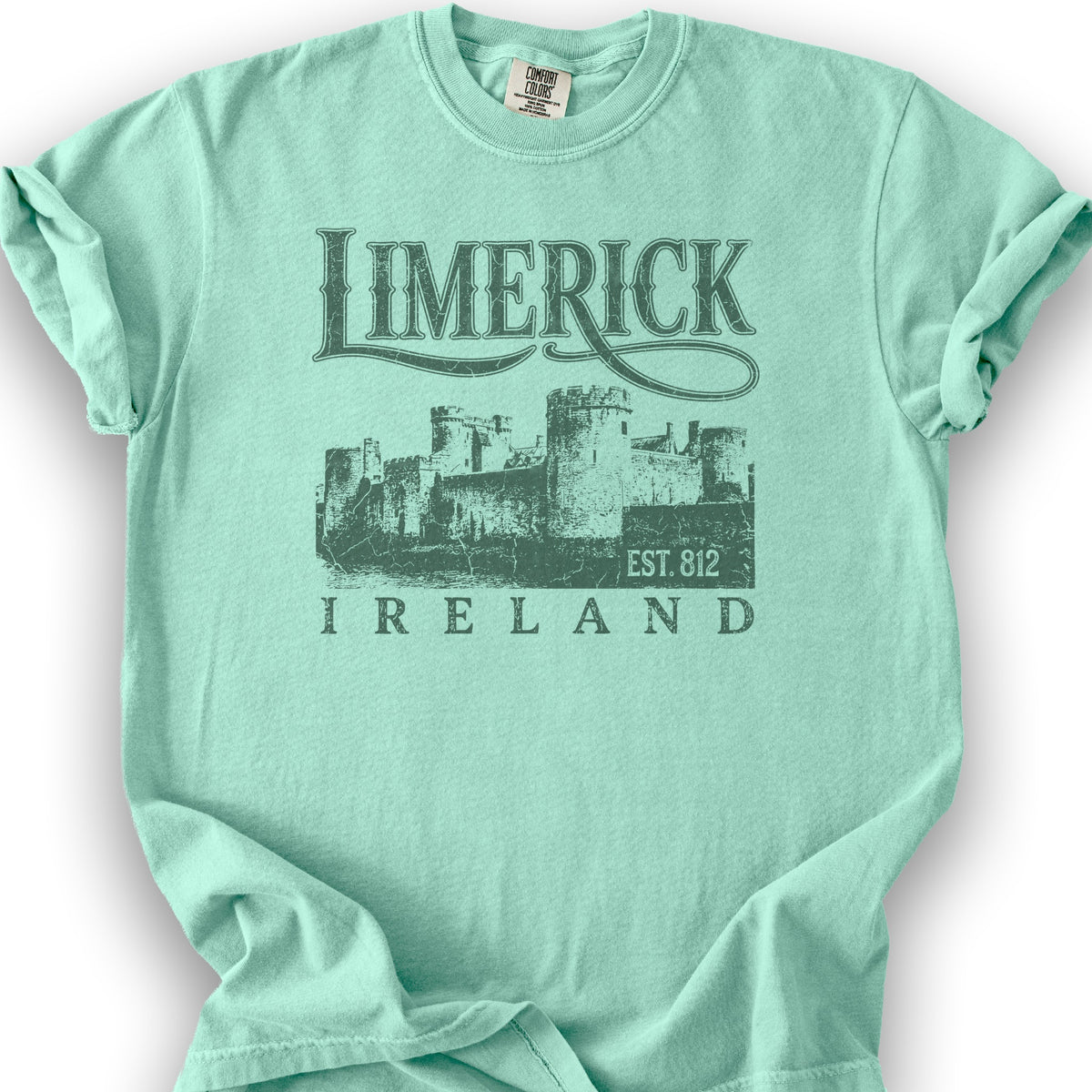 Limerick Ireland Vintage Print T-Shirt - Island Reef