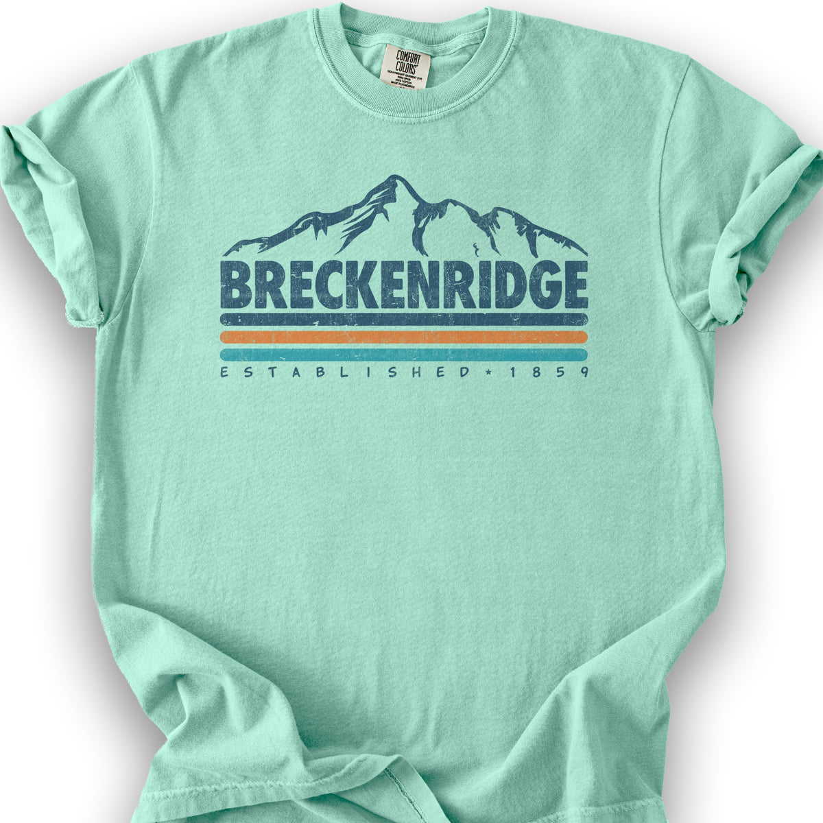 Breckenridge Retro Stripe T-Shirt - Island Reef