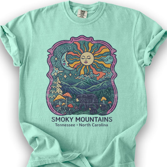 Smoky Mountains Groovy Bears T-Shirt - Island Reef