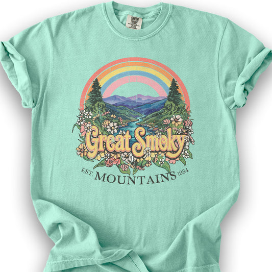 Smoky Mountains Rainbow T-Shirt - Island Reef