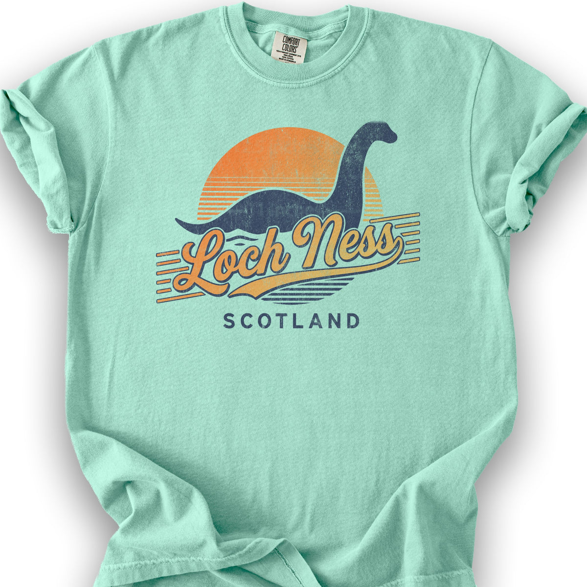 Loch Ness Retro Slant T-Shirt - Island Reef