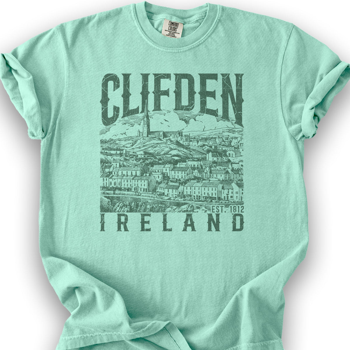 Clifden Ireland Sketch T-Shirt - Island Reef