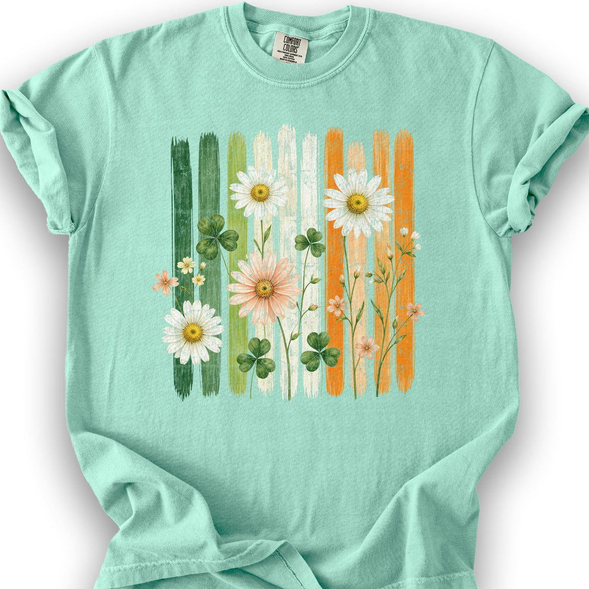 Irish Flower Stripes T-Shirt - Island Reef