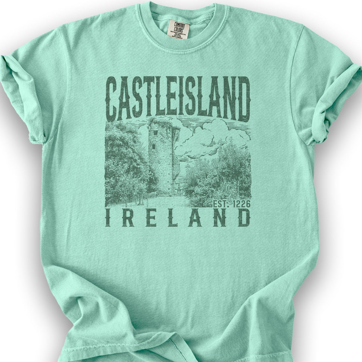 Castleisland Ireland Sketch T-Shirt - Island Reef