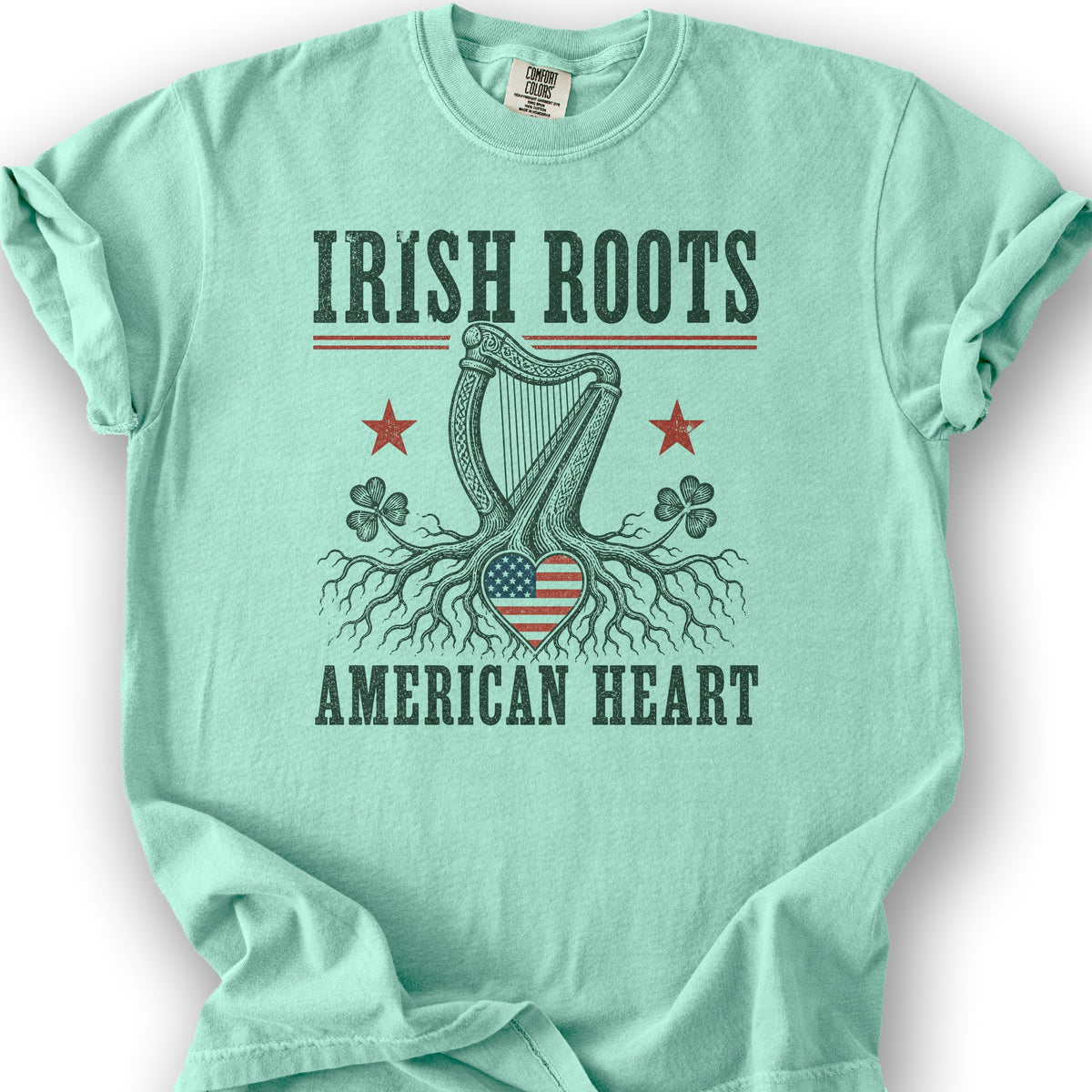Irish Roots Harp T-Shirt - Island Reef