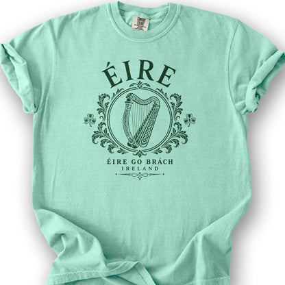 Éire Harp Laurels T-Shirt - Island Reef