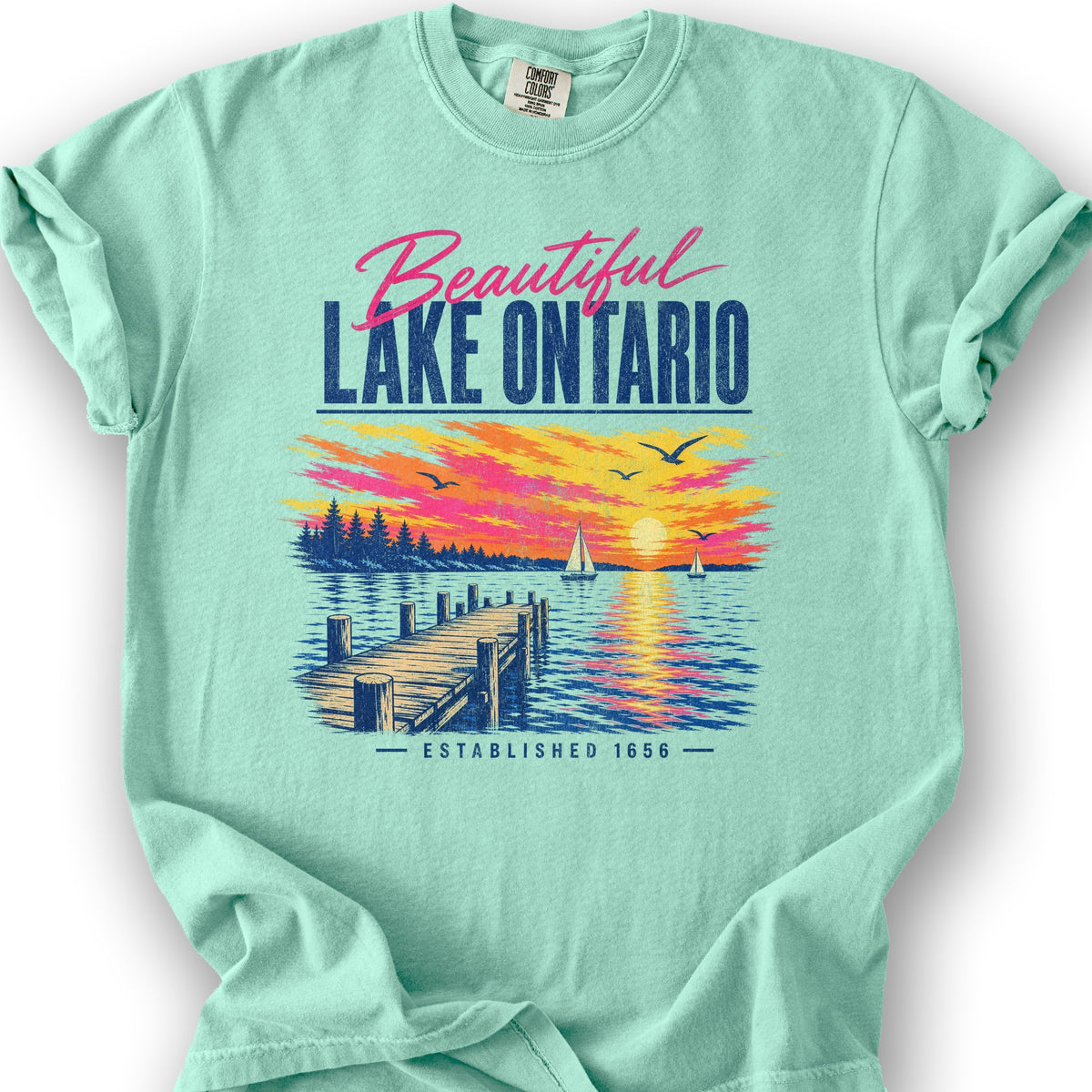 Lake Ontario Color Burst T-Shirt - Island Reef