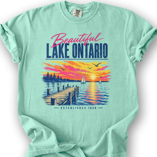 Lake Ontario Color Burst T-Shirt - Island Reef