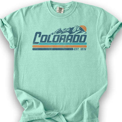 Colorado Retro Stripe T-Shirt - Island Reef