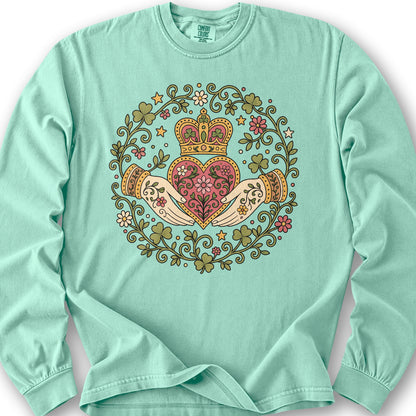 Claddagh Florals Long Sleeve Shirt - Island Reef
