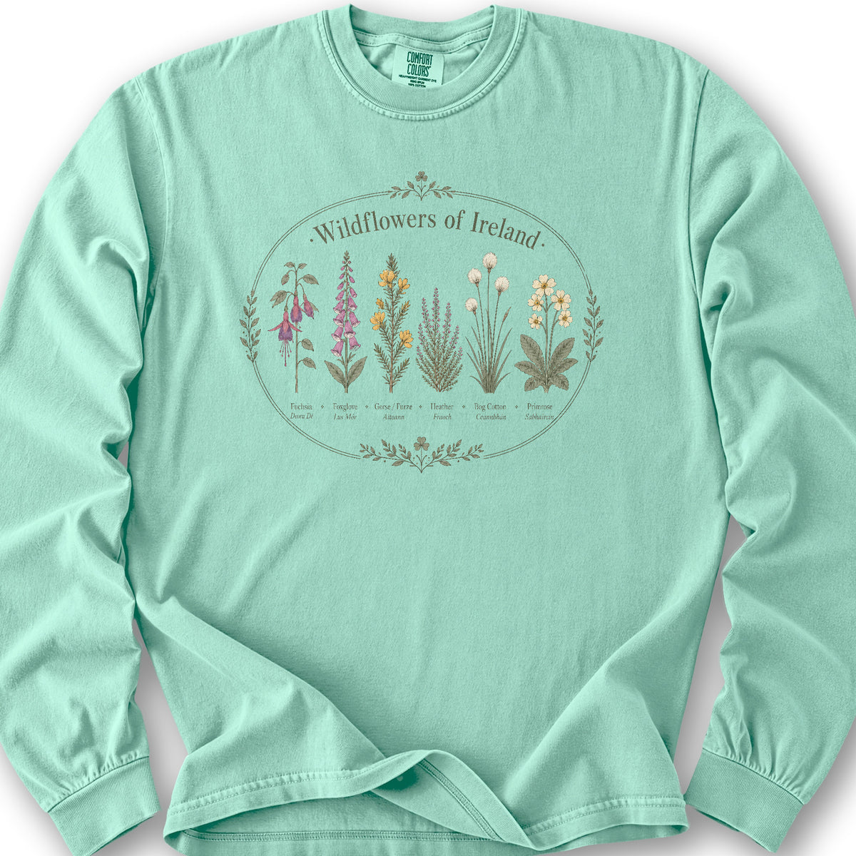Wildflowers Of Ireland Long Sleeve Shirt - Island Reef