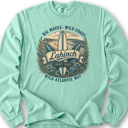 Lahinch Ireland Surf Long Sleeve Shirt