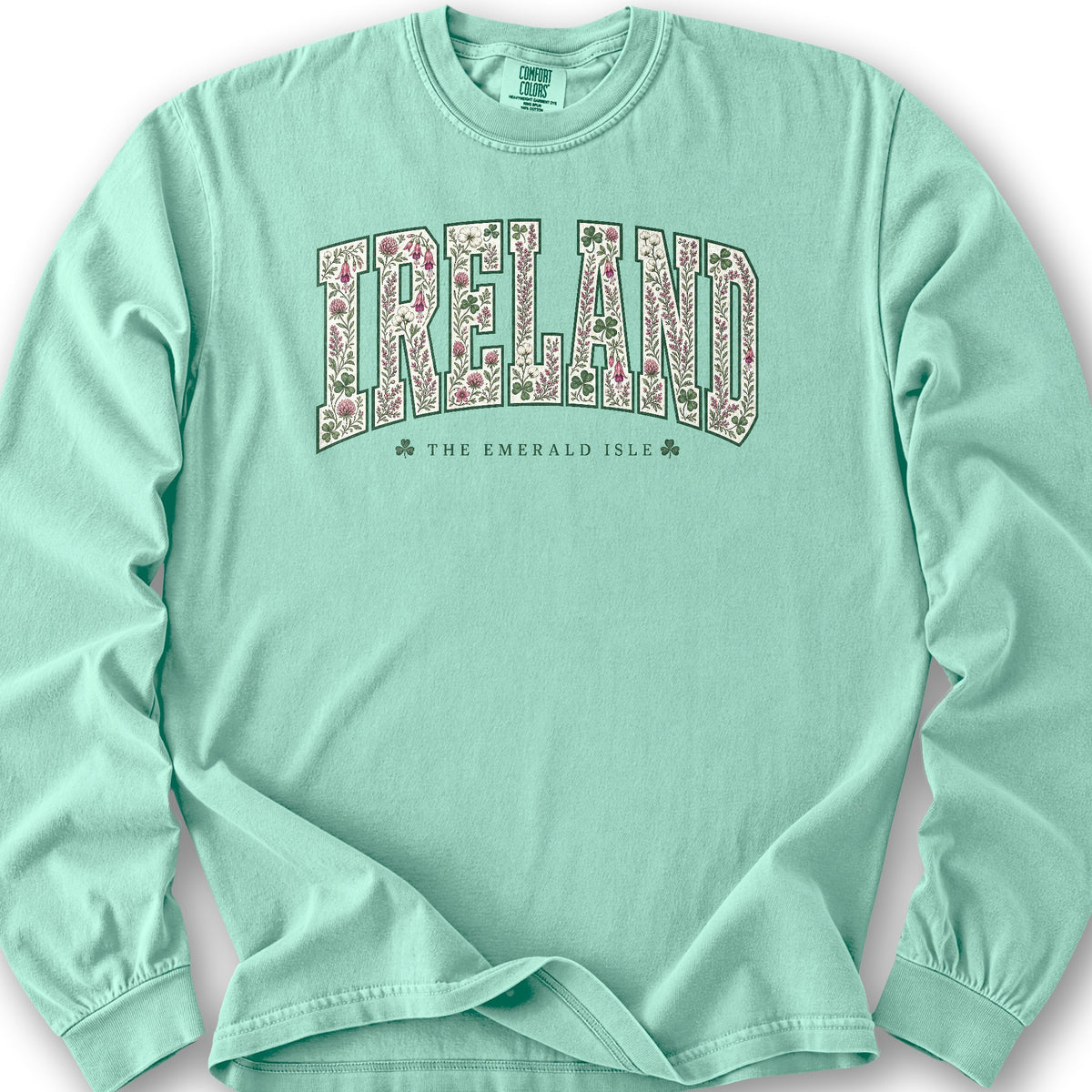 Ireland Varsity Floral Long Sleeve Shirt