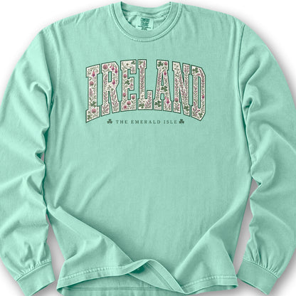 Ireland Varsity Floral Long Sleeve Shirt
