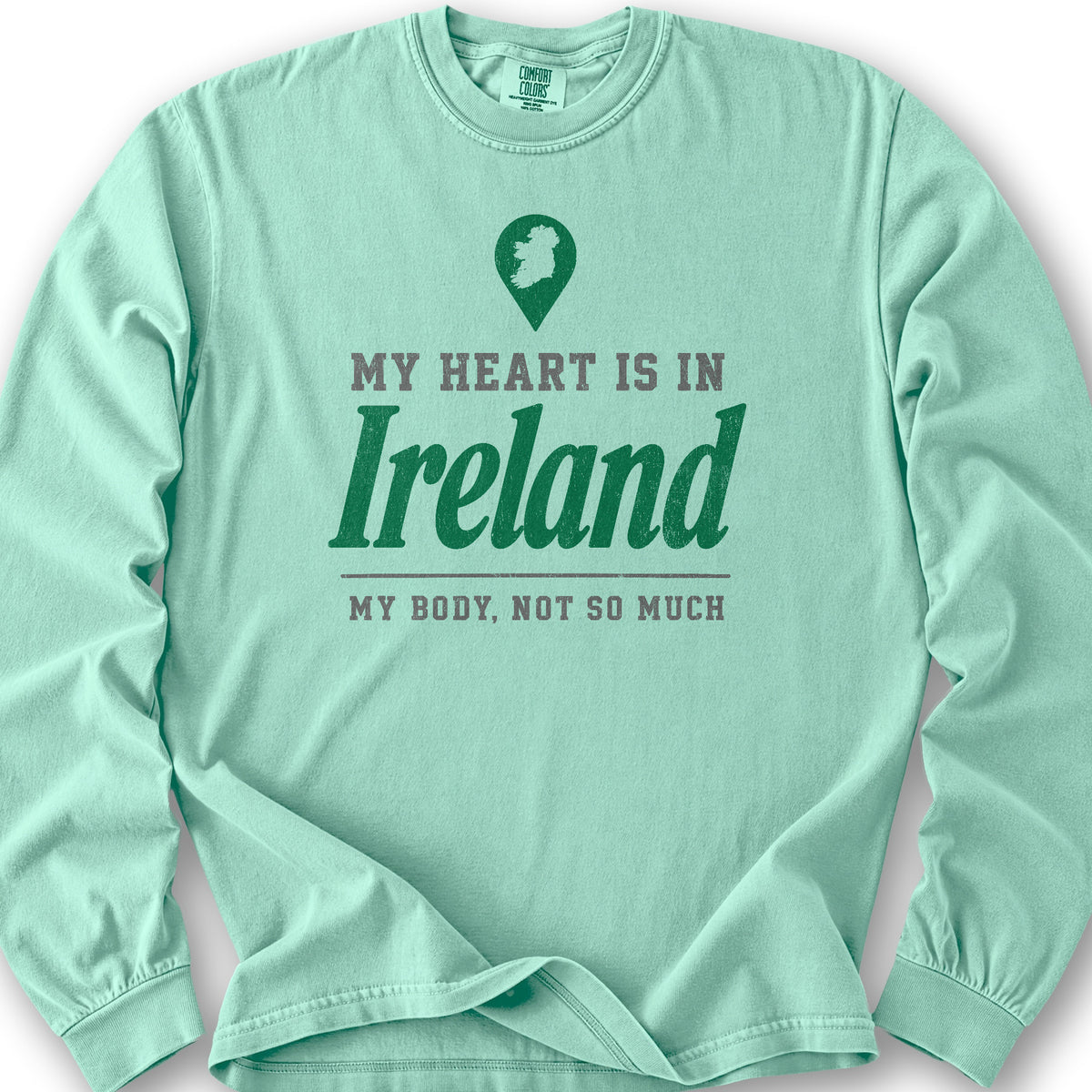 Heart Ireland Location Long Sleeve Shirt